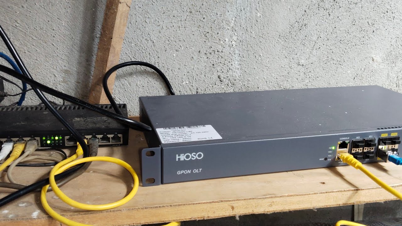 Hioso olt gpon 8pon configuration
