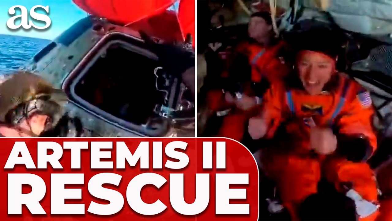 STUNNING FOOTAGE REVEALED: the Artemis II crew RESCUE seen in FIRST-PERSON
