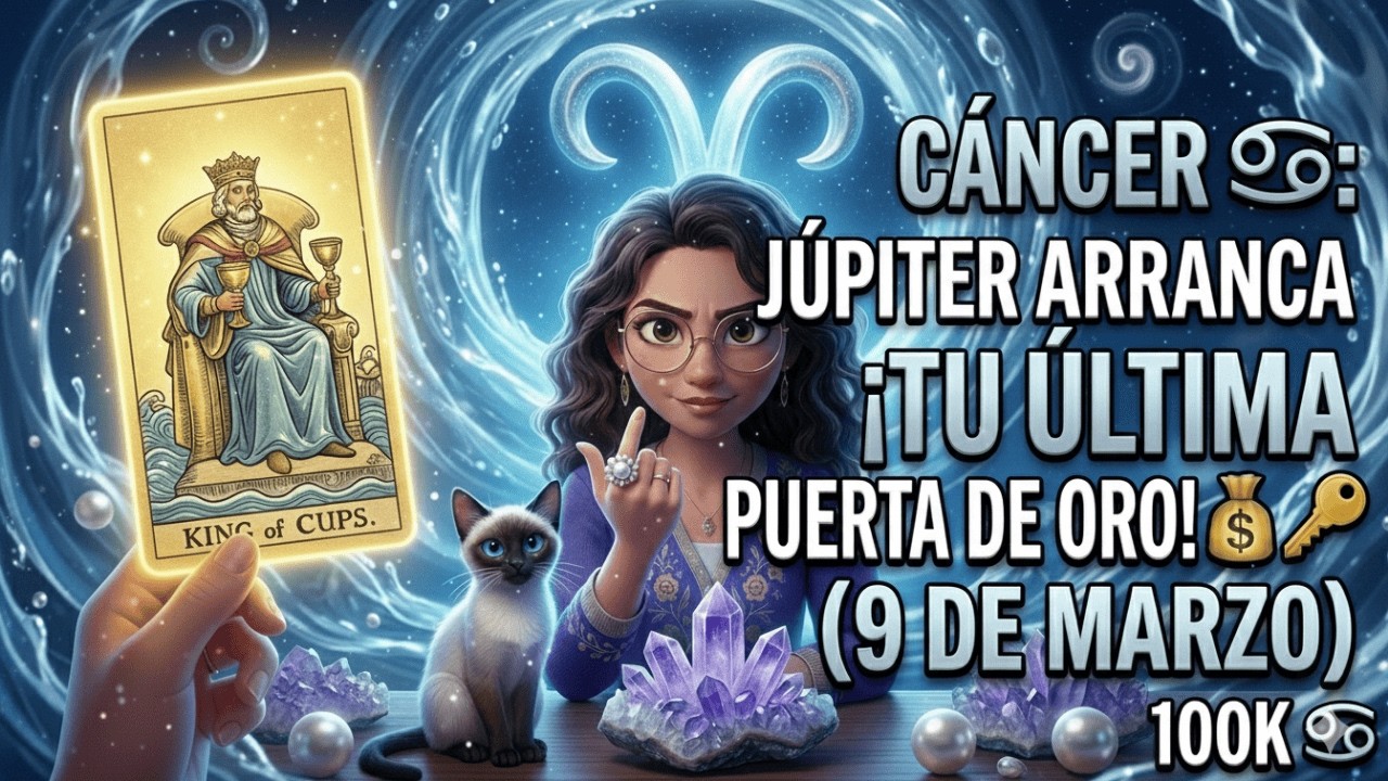CÁNCER ♋︎: JÚPITER ARRANCA ¡TU ÚLTIMA PUERTA DE ORO! 💰🔑 (9 DE MARZO)