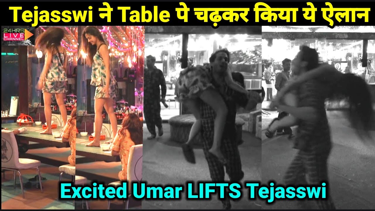 Bigg Boss 15: Umar LIFTS Tejasswi in front of Karan| Tejasswi goes CRAZY at MidNight, BB15 LiveFeed