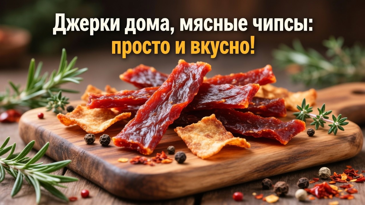 Джерки дома, мясные чипсы: просто и вкусно!