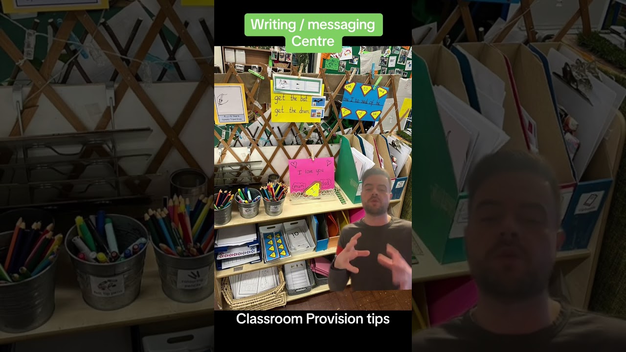 EYFS Early Years Classroom Continuous Provision: The Writing / messaging centre (Reception)