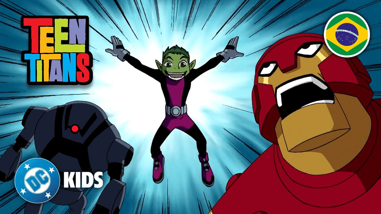 Os encontros mais assustadores com ROBÔS! 🤖 | Teen Titans em Português 🇧🇷 | 