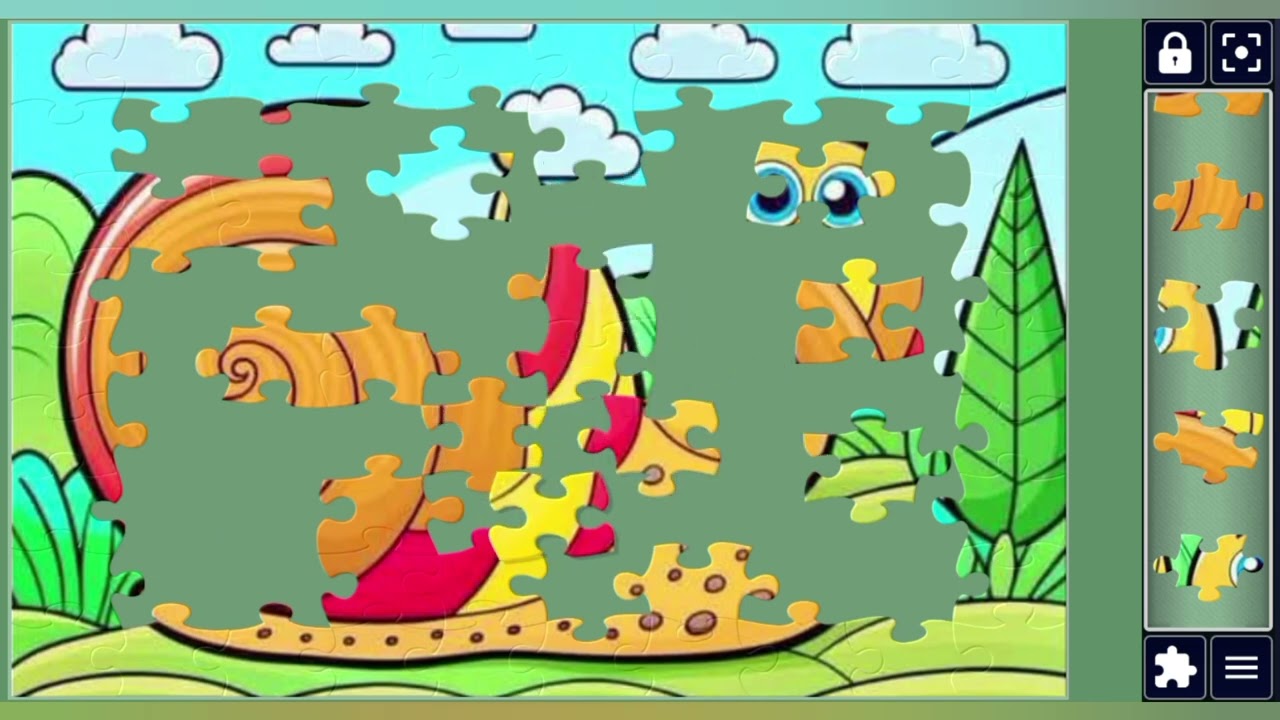 Colorful Snail 🐌in the  Garden 🌳☘️🌱🌿🪴🧩 cute jigsaw 🧩//@jigsawart4512