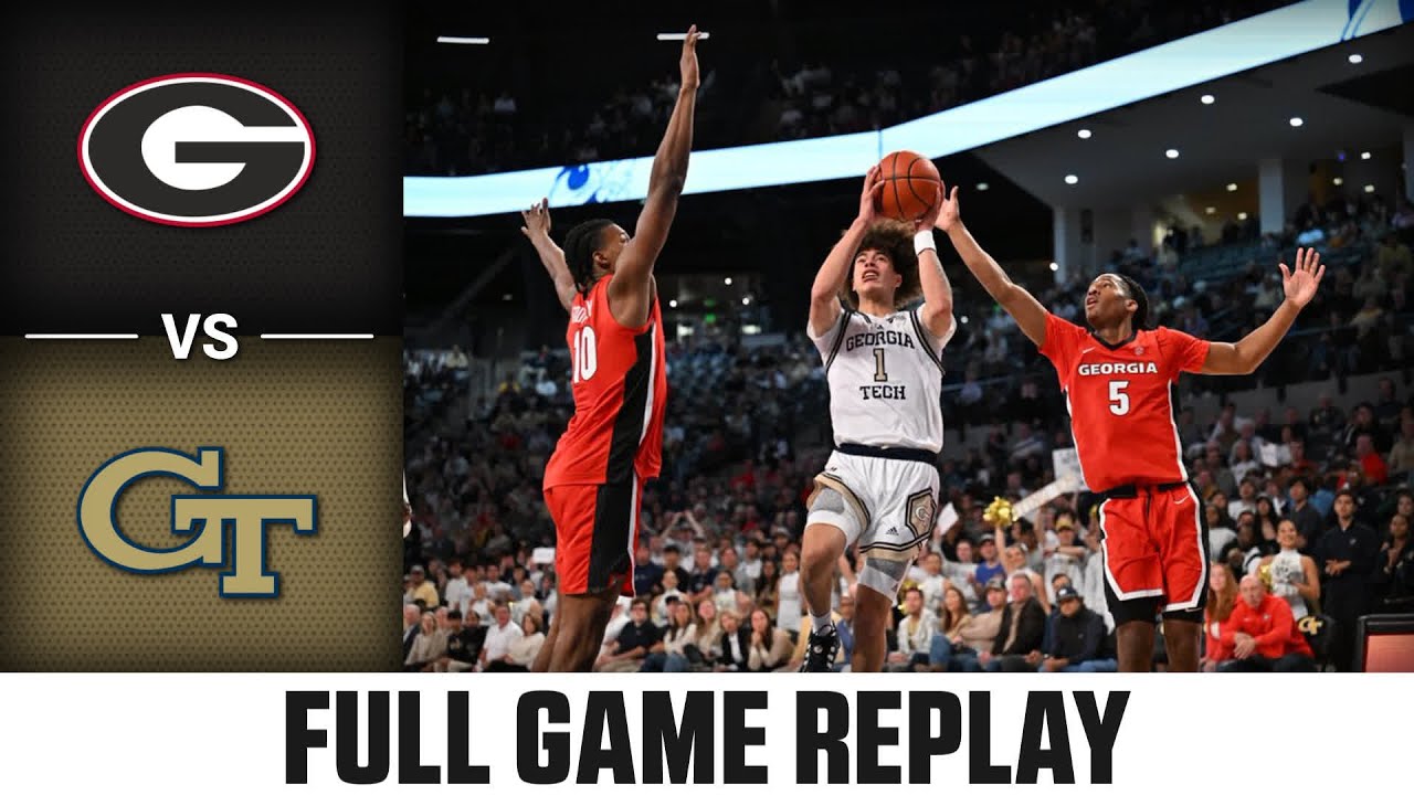 Georgia vs. Georgia Tech Full Game Replay | 2024-25 ACC Men’s Basketball