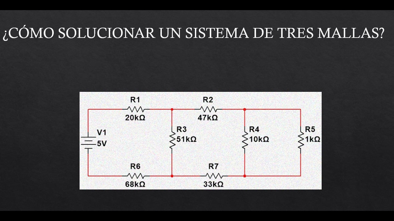 ¿CÓMO SOLUCIONAR UN SISTEMA DE TRES MALLAS?