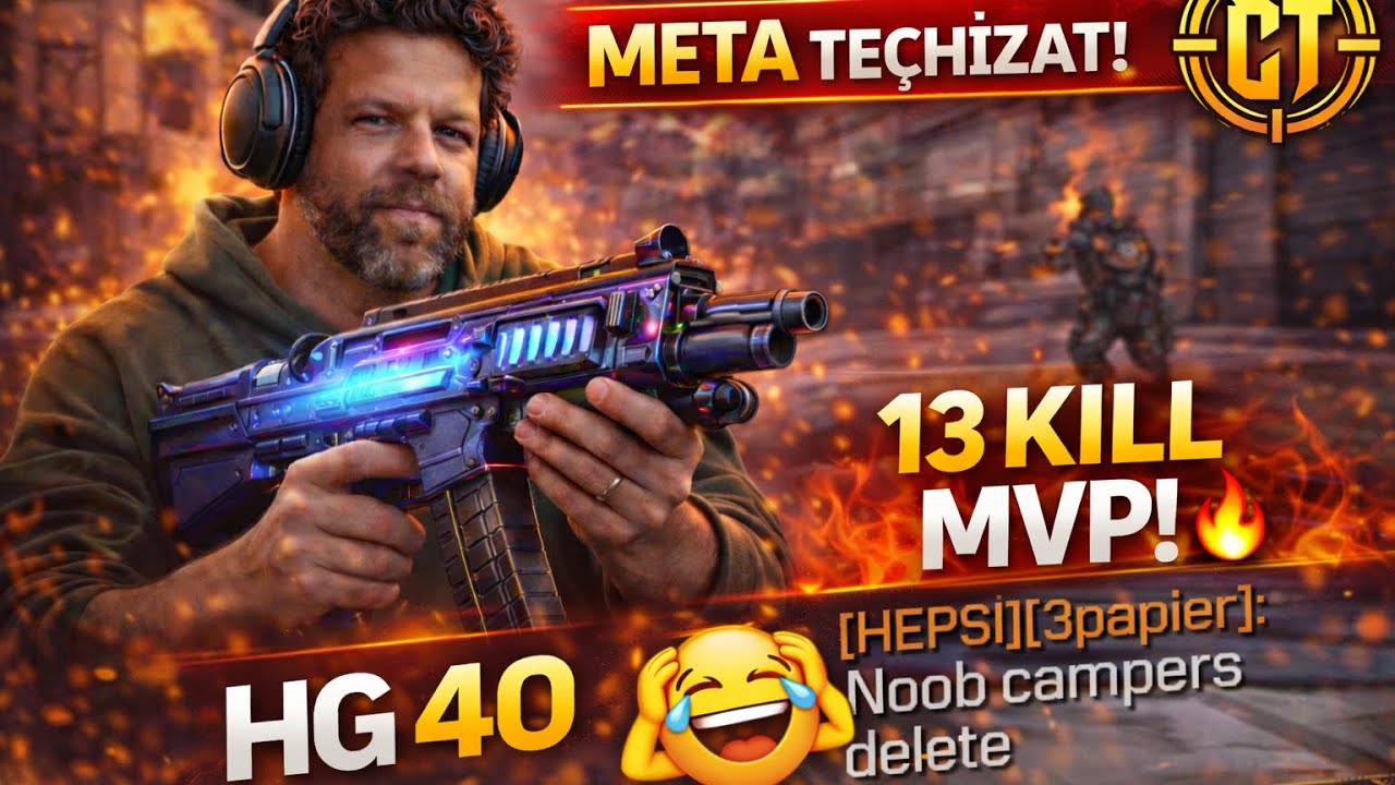 Мета HG 40! Один парень из моей команды выругался… 13 убийств, MVP 😈🔥