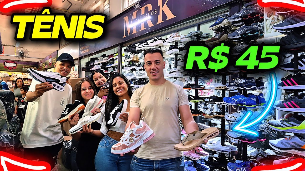 🟢 FORNECEDOR DE TÊNIS NO BRÁS A PARTIR DE R$45! Direto da Fábrica, Atacado Barato pra Revenda! 🔥