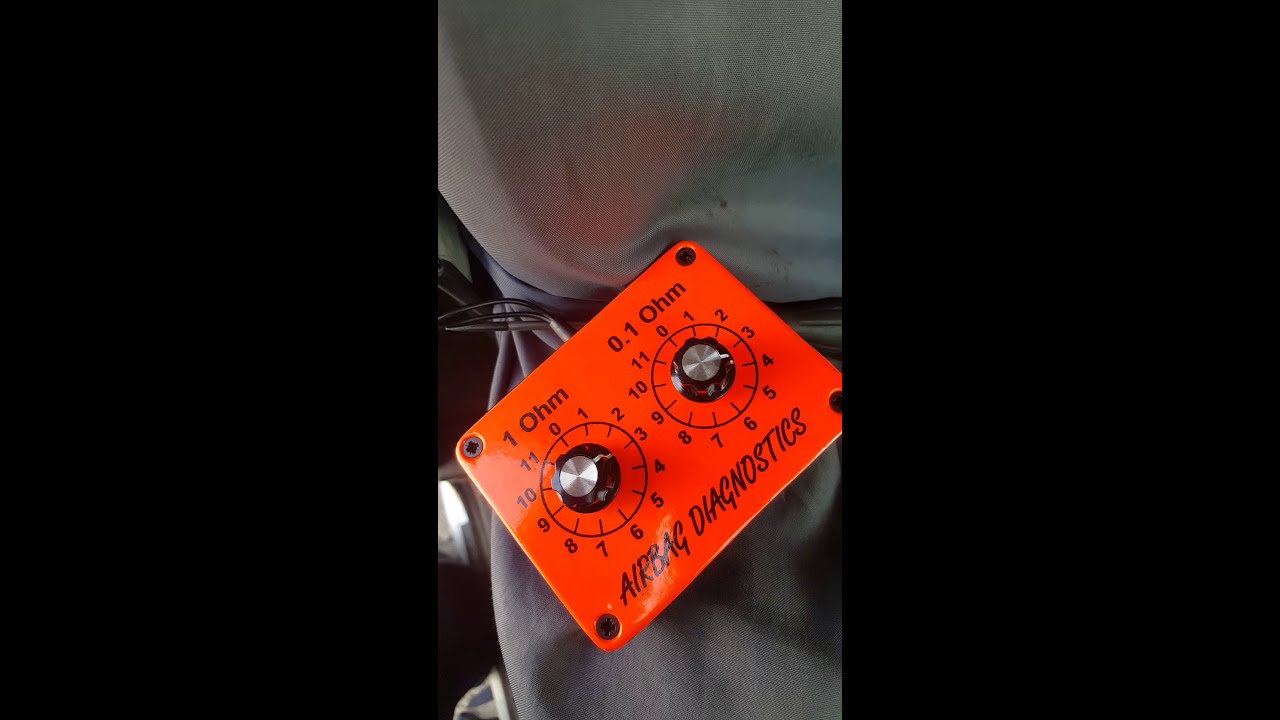 Use of Airbag resistor diagnostic simulator test kit air bag  pretensioner www.airbagresistor.com