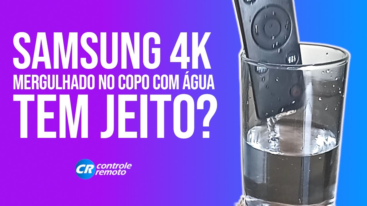 Controle Samsung 4K caiu na água? O Guia de Emergência para salvá-lo!