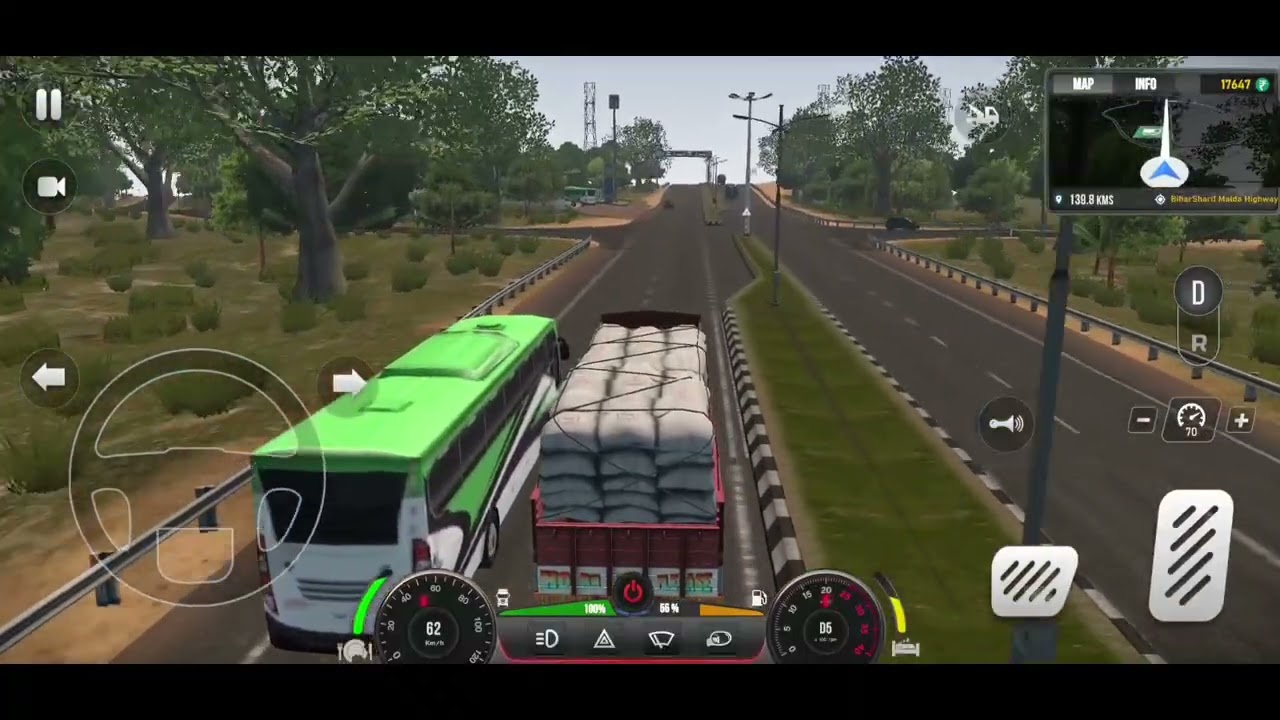 I Drive Truck On Indian Highway....  #gaming #trucksimulator #mobilegame 
