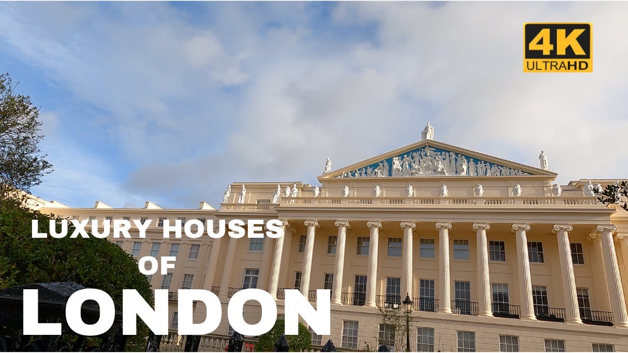 London Luxury Houses in Regent's Park 4K@WalkingLondon_ 