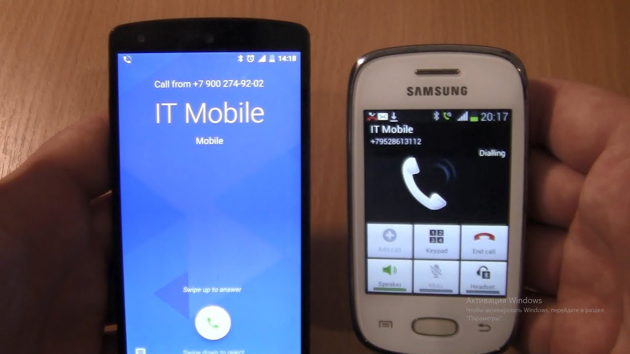 Incoming call&Outgoing call at the Same Time Samsung Galaxy Pocket Neo+Nexus 5