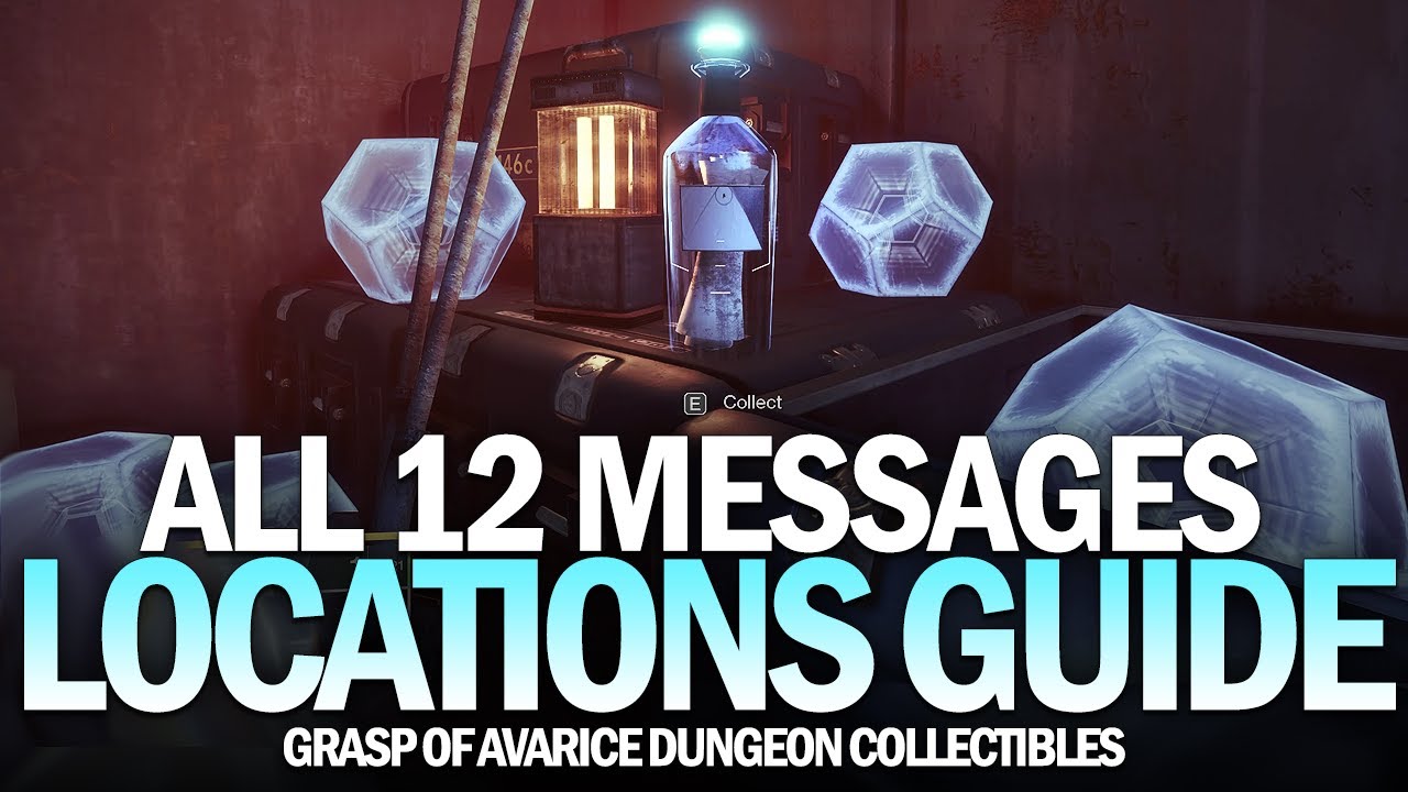 All 12 Grasp of Avarice Dungeon Collectibles Location Guide - All Wilhelm-7 Messages [Destiny 2]