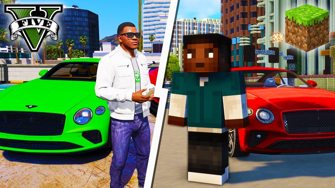 حولت ماين كرافت الى قراند Gta5 ! 🔥😱