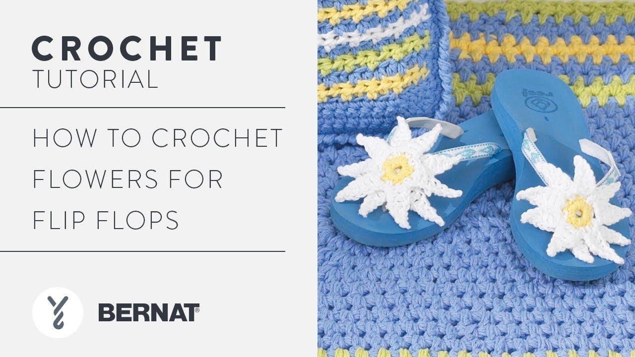 Crochet Flowers for Flip Flops