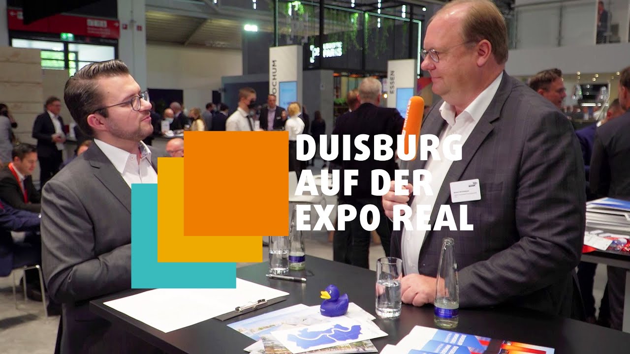 DUISBURG AUF DER EXPO REAL 2021 | INTERVIEW MIT BERND WORTMEYER | GESCH&Auml;FTSF&Uuml;HRER GEBAG