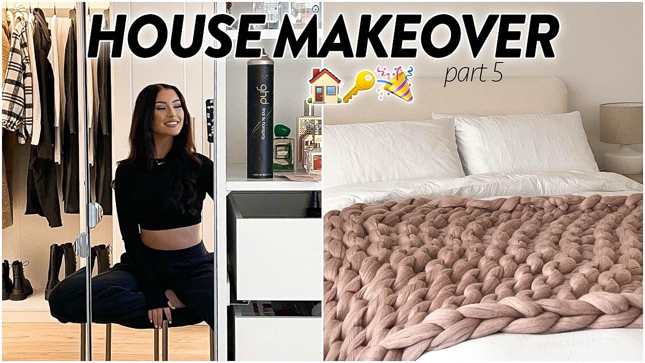 HOUSE MAKEOVER PART 5! Moving In, Organising My Wardrobe & New Decor! | Hannah Renée