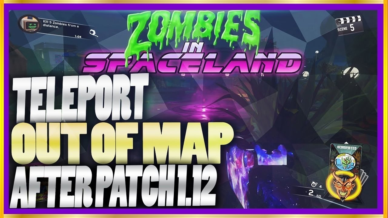 AFK Godmode glitch on infinite warfare Zombies in Spaceland 1.12