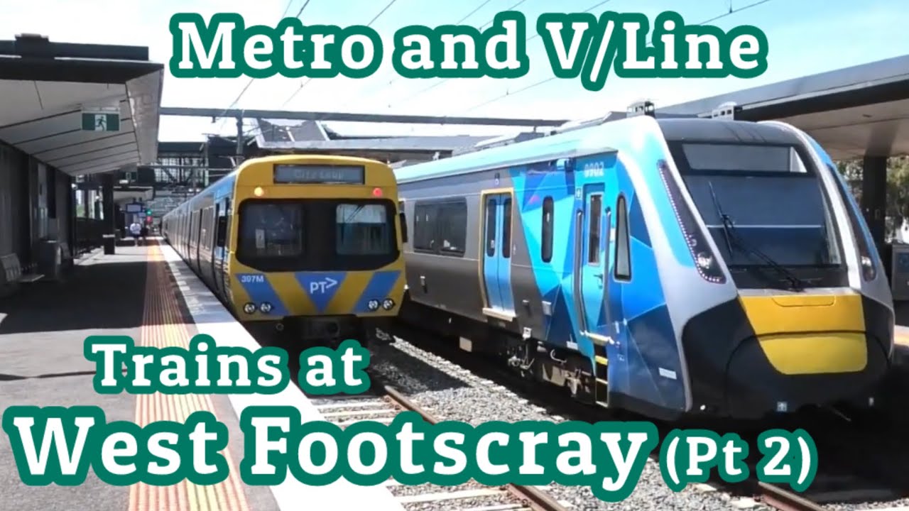 Metro and V/Line Trains at West Footscray (Part 2)