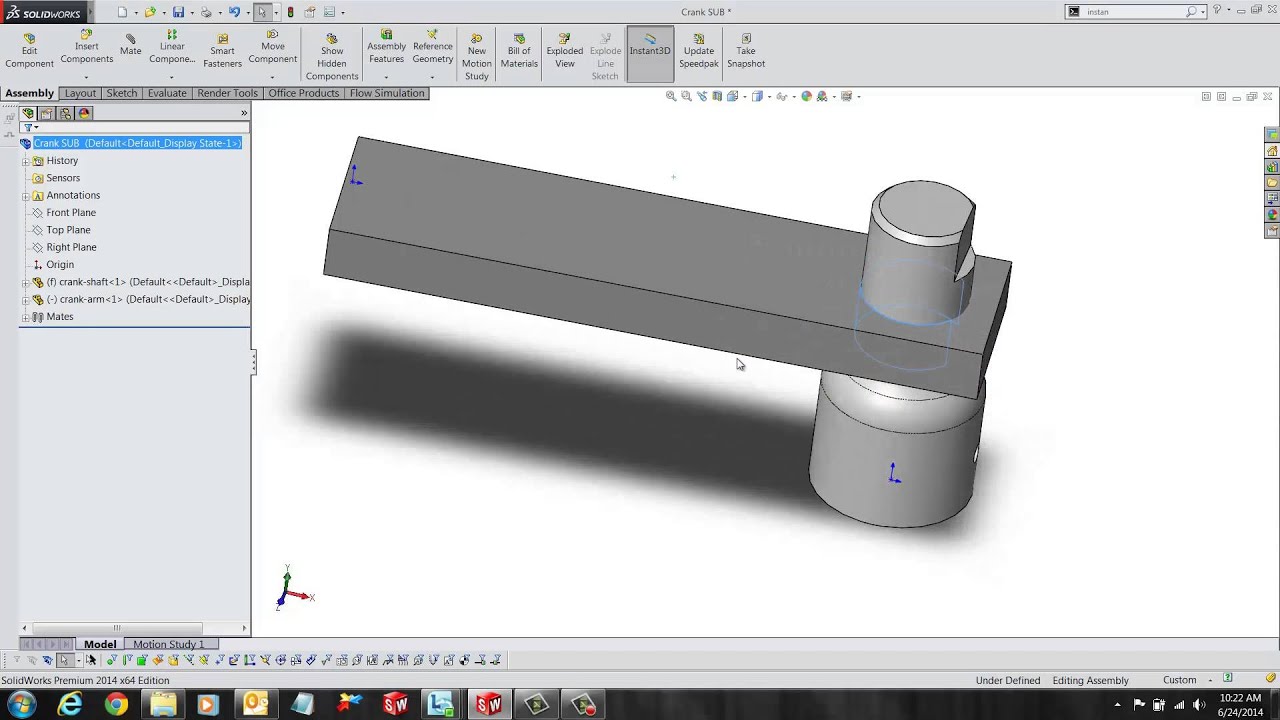 SOLIDWORKS &mdash; Умные сопряжения