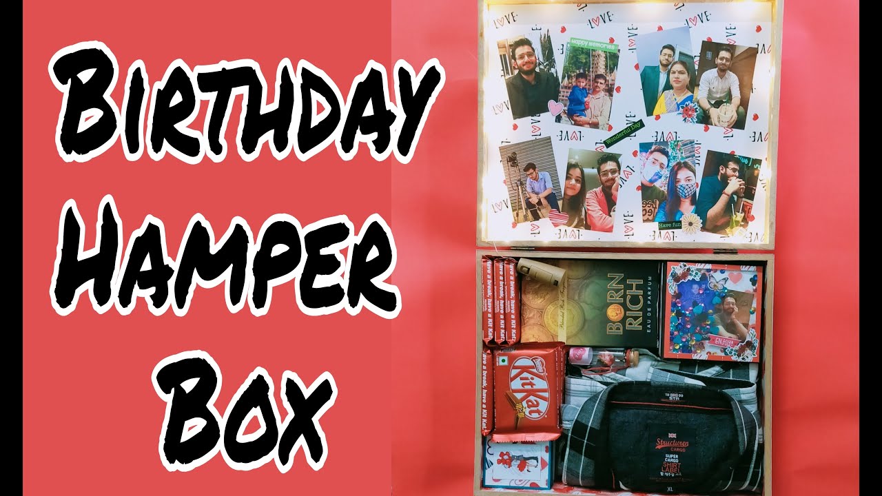 Birthday Hamper Box | Best Gift For Boyfriend | Handmade Gift | Gift Hamper | MDF Hamper Box | Gift