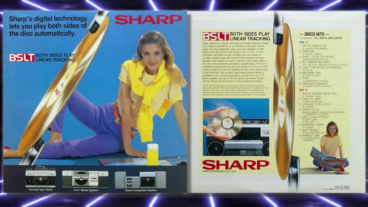 U.S. Disco Explosion - Disco Hits - Sharp Optonica BSLT Demonstration Disc - Japan (Sharp - 1982)