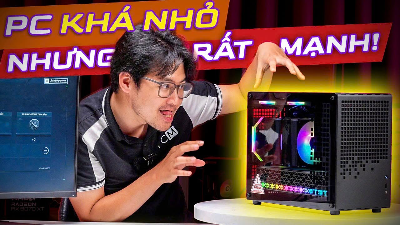 Cấu Hình PC Mát Mát - Bé Bé - Xinh Xinh Nhưng Đóng Core Ultra 7 265KF, RX 9070 XT - PCM PC Build