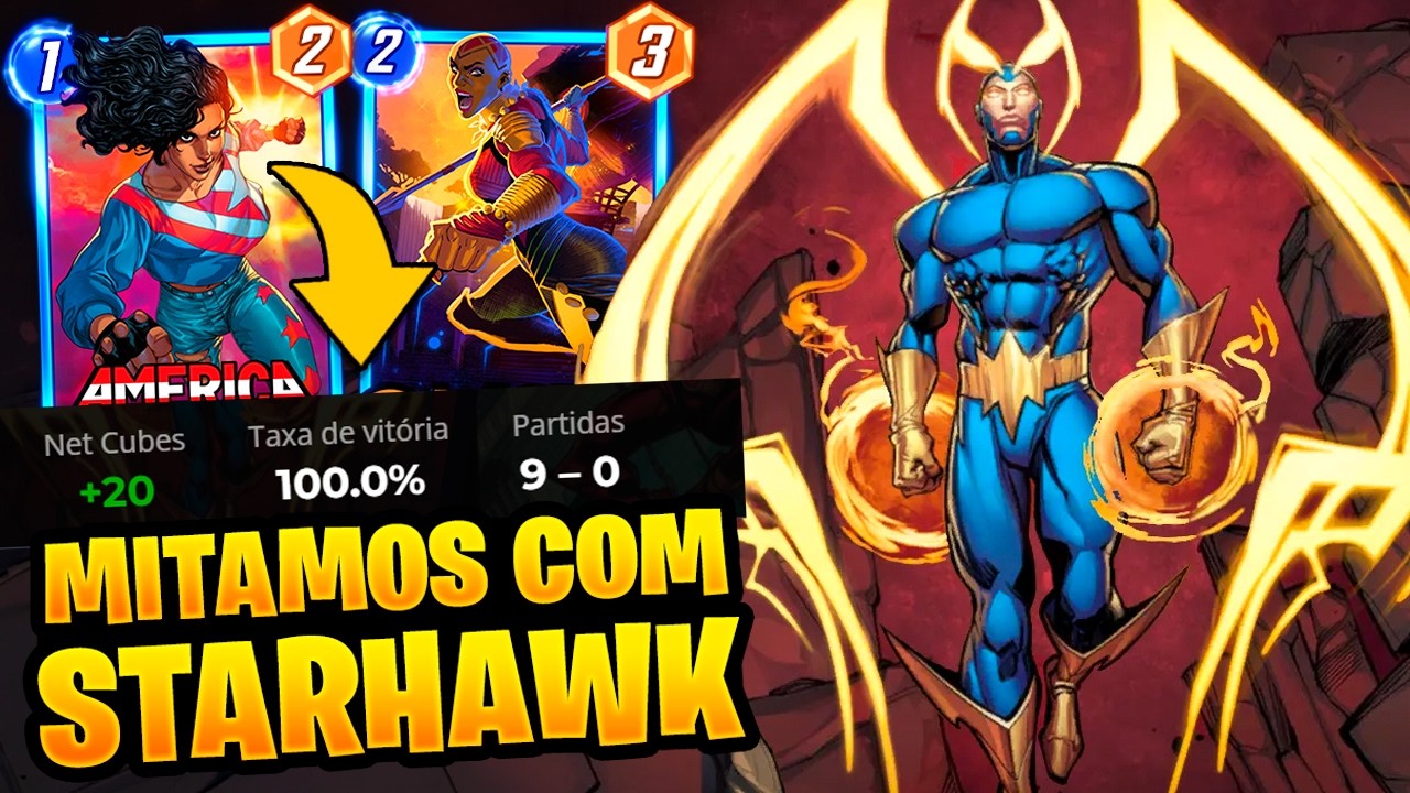 DECK PARA VOCÊ BRINCAR COM A NOVA CARTA GRÁTIS DO JOGO: STARHAWK |Marvel Snap