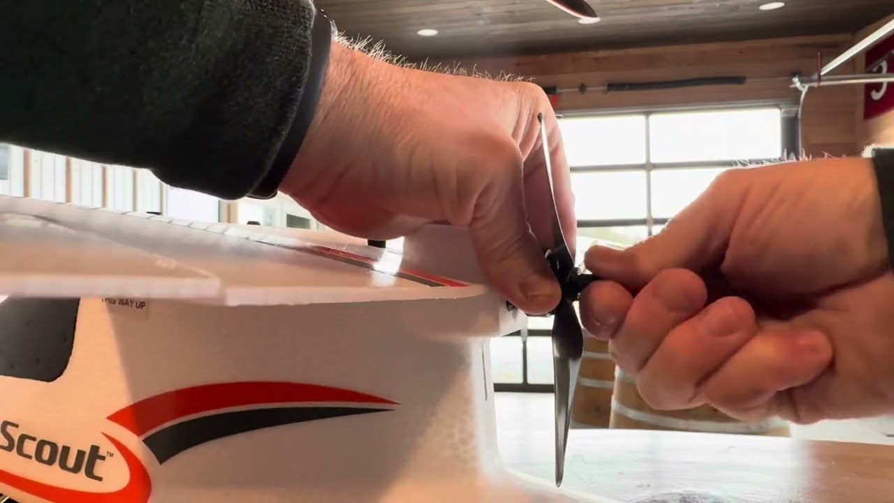 HobbyZone AeroScout S2 1.1 Installation of Master Airscrew 3 Bladed Propeller