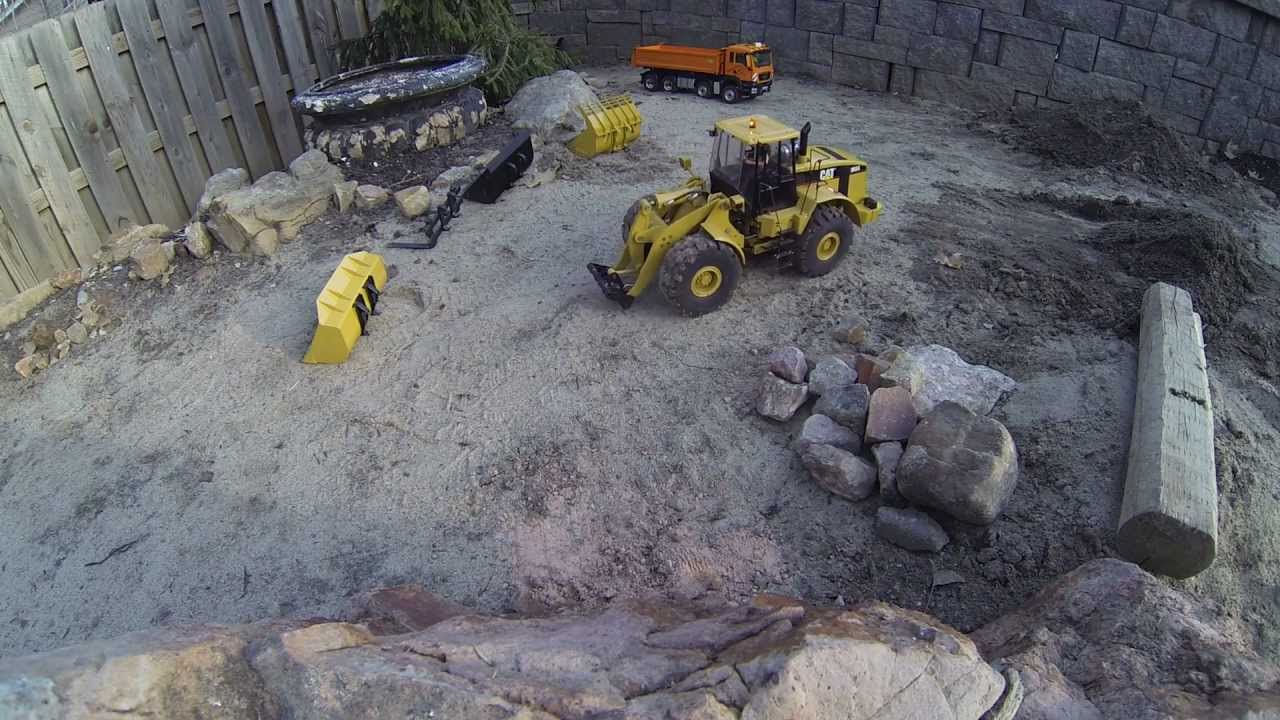See it RC - RC with 4 ATTACHMENTS Wedico CAT  966 loader