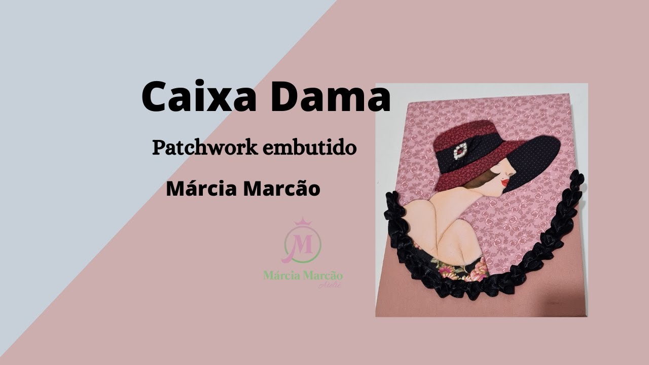 #Caixa Dama com #patchwork embutido