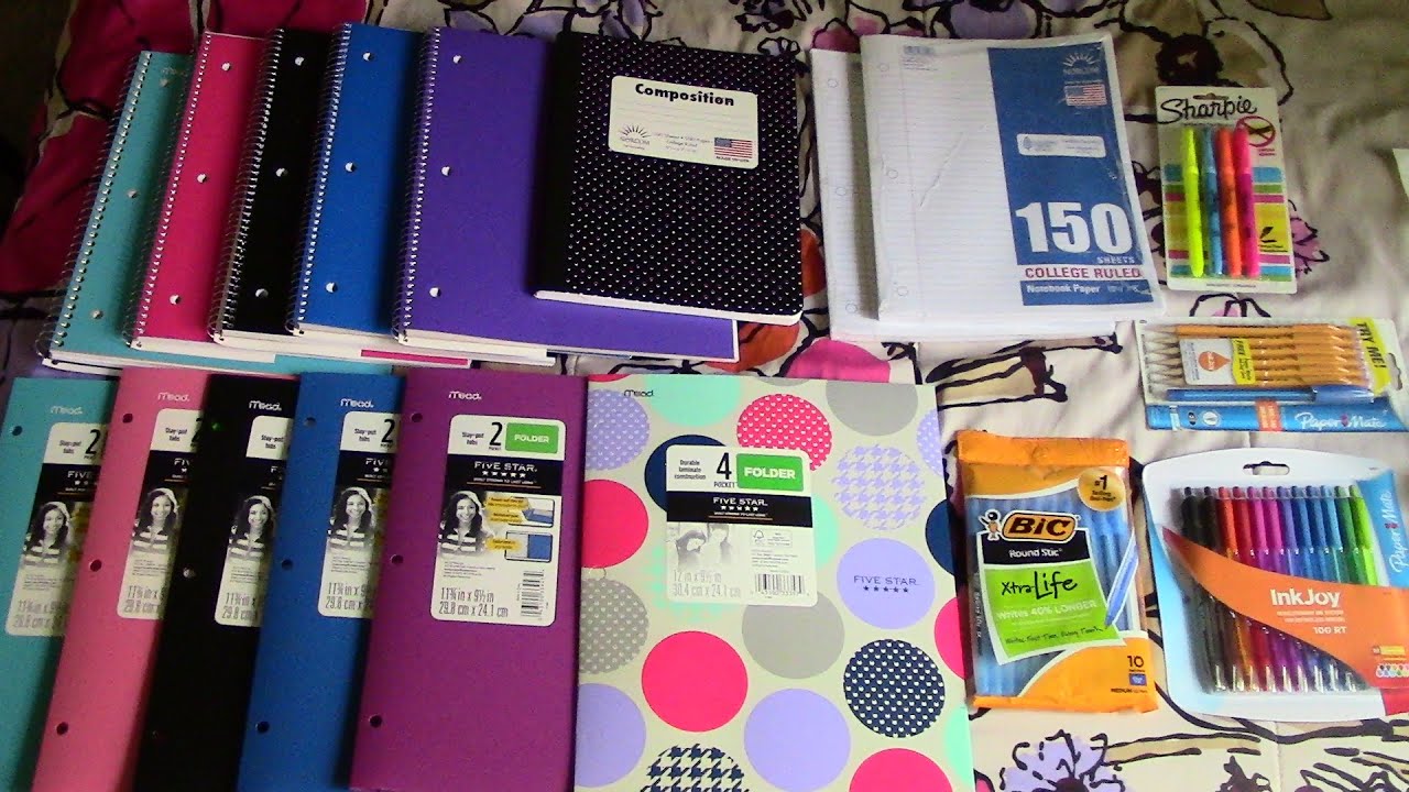 Back to School: Supplies Haul 2014-2015| BeautyByGillian