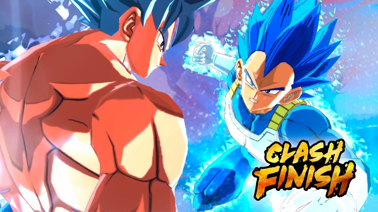 Ultra Instinct Goku vs SSBE Vegeta Clash Finish | Dragon Ball Legends
