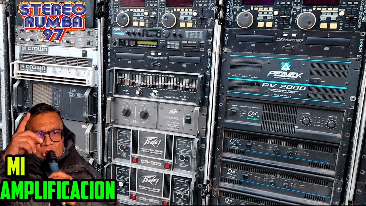 SORPRENDE A org (POLYMARCHS) CON SU AMPLIFICACION ANTIGUA STEREO RUMBA 97 CON SUS 70 BAFLES