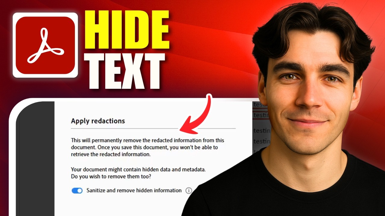 How to Hide Text In PDF Using Adobe Acrobat Pro DC (Tutorial 2026)