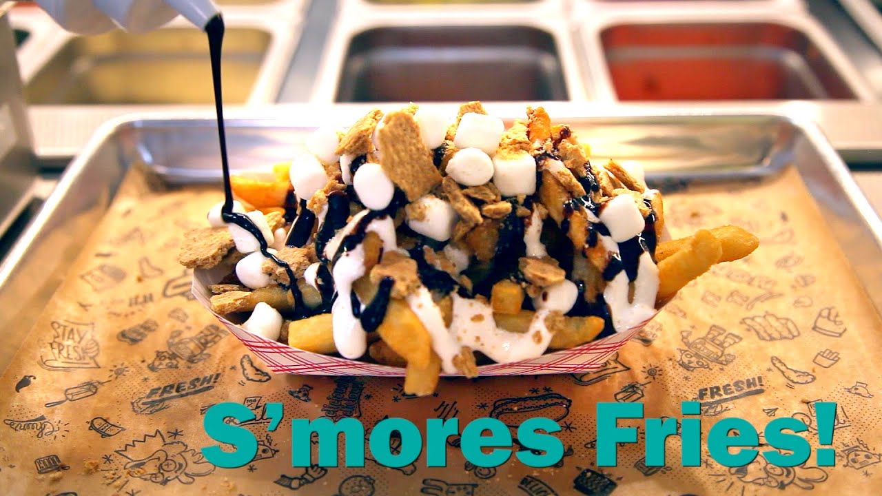 S'mores Fries at Sticky's Finger Joint in NYC