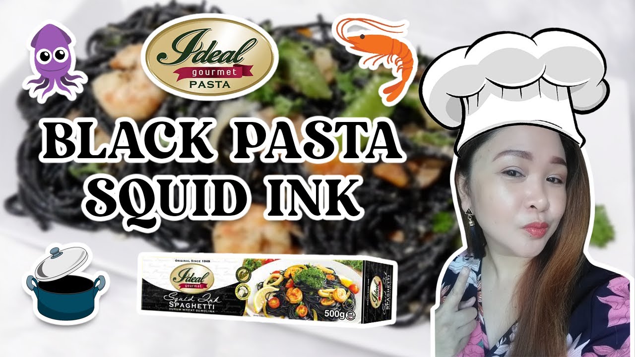 HOW TO COOK BLACK PASTA | SPAGHETTI USING IDEAL GOURMET SQUID INK | Momster