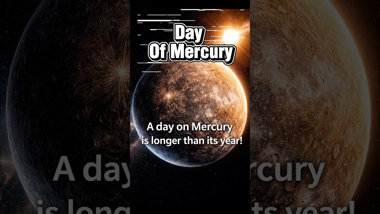 Day of Mercury #space #mercury #planet #facts #shorts