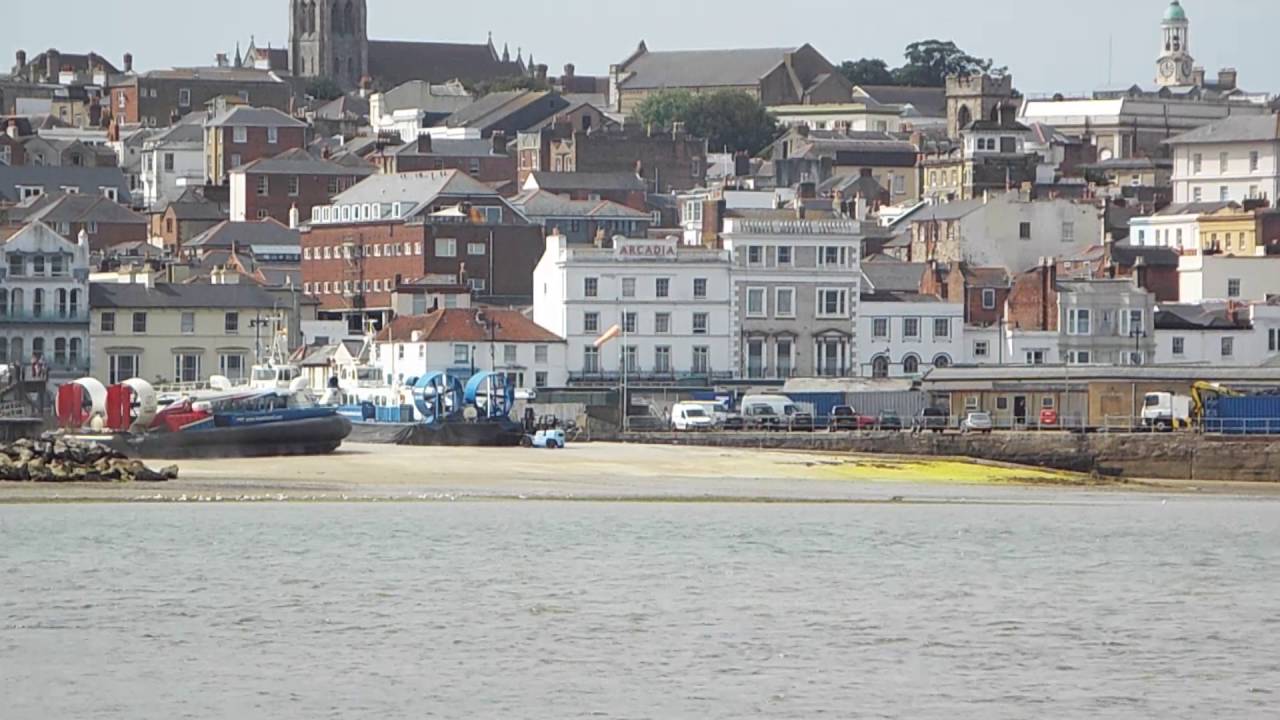 A Hovercraft Departs - Ryde - Isle of Wight