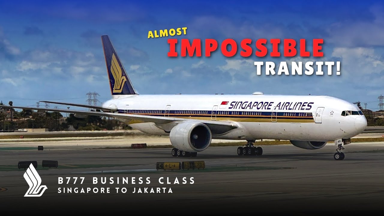 #051 SUPER TIGHT Changi Layover! Singapore Airlines B777-300ER Business Class SIN-CGK