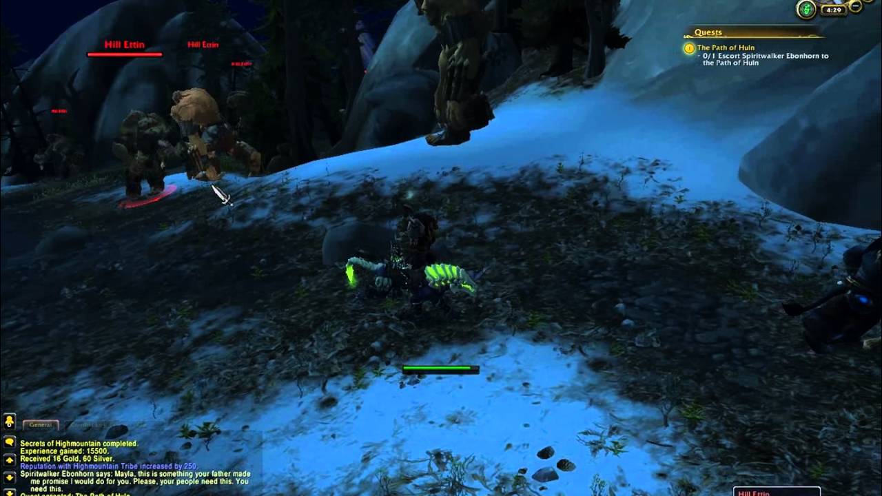 WoW quest - The Path of Huln