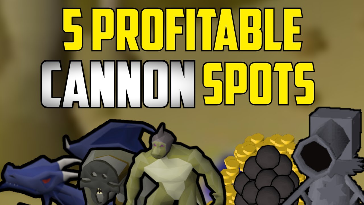 OSRS - Top 5 Profitable Cannon Spots! Make Money While Training Range! (2)