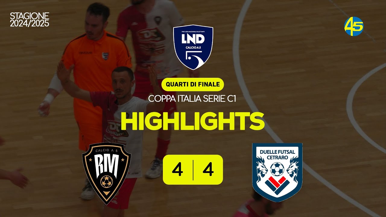 Real Molfetta-Futsal Cetraro 4-4 | HIGHLIGHTS | Coppa Italia Serie C1 2024-25