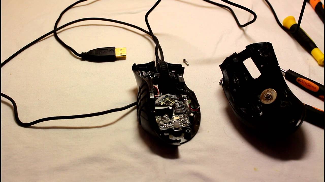 Разбираем и собираем игровую мышь razer naga