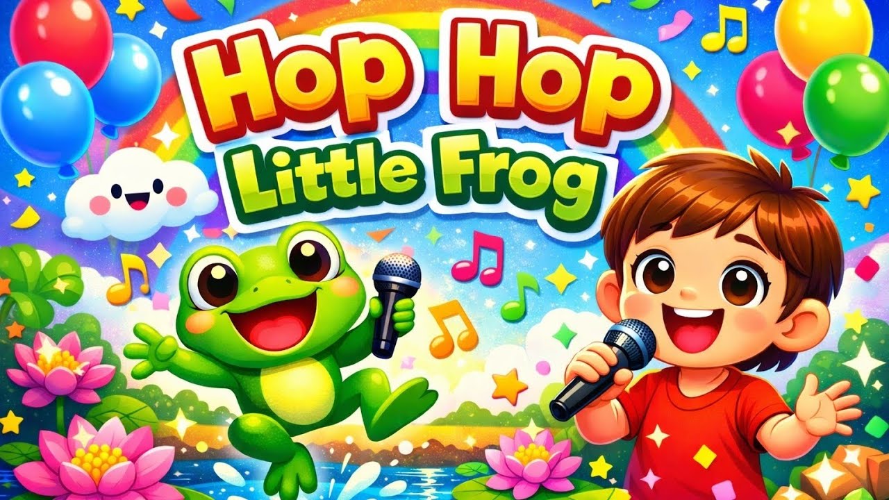 🐸🎤 தவளை பாடல் | Cute Frog Kids Song | Tamil Rhymes for Kids 🌈✨
