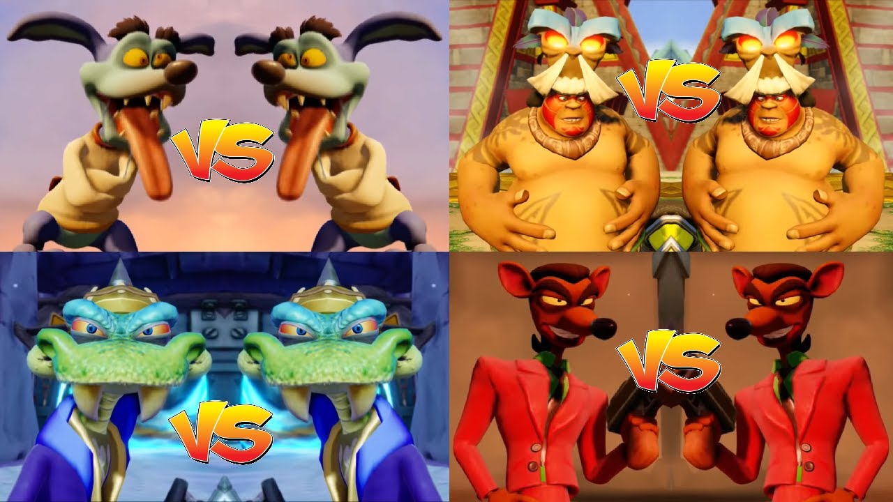 Crash Team Racing Nitro Fueled - All Bosses with Clones (Except Oxide)