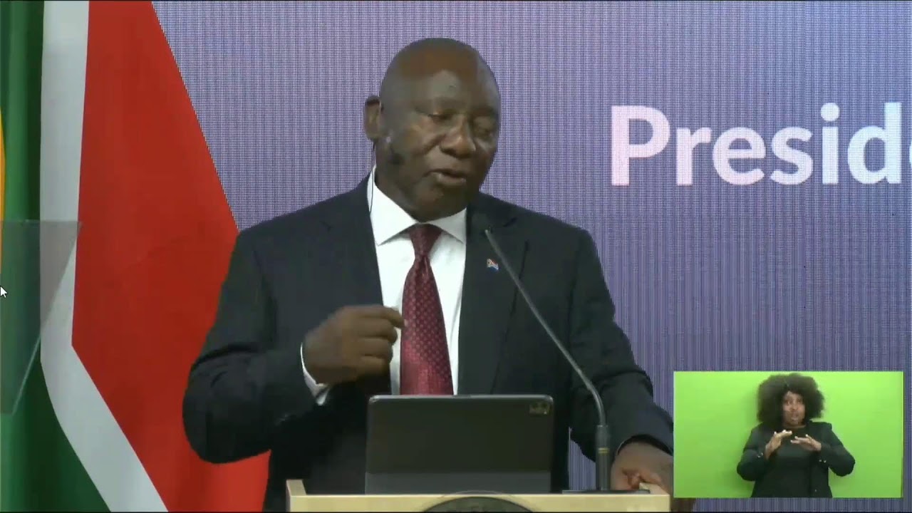 Pres Cyril Ramaphosa's address at the SARS command center
