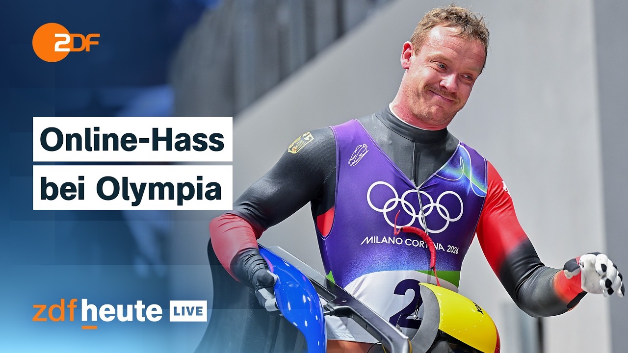 Olympia-Stream: Rodler Felix Loch rechnet mit Hasskommentaren ab – DOSB setzt KI ein | ZDFheute live