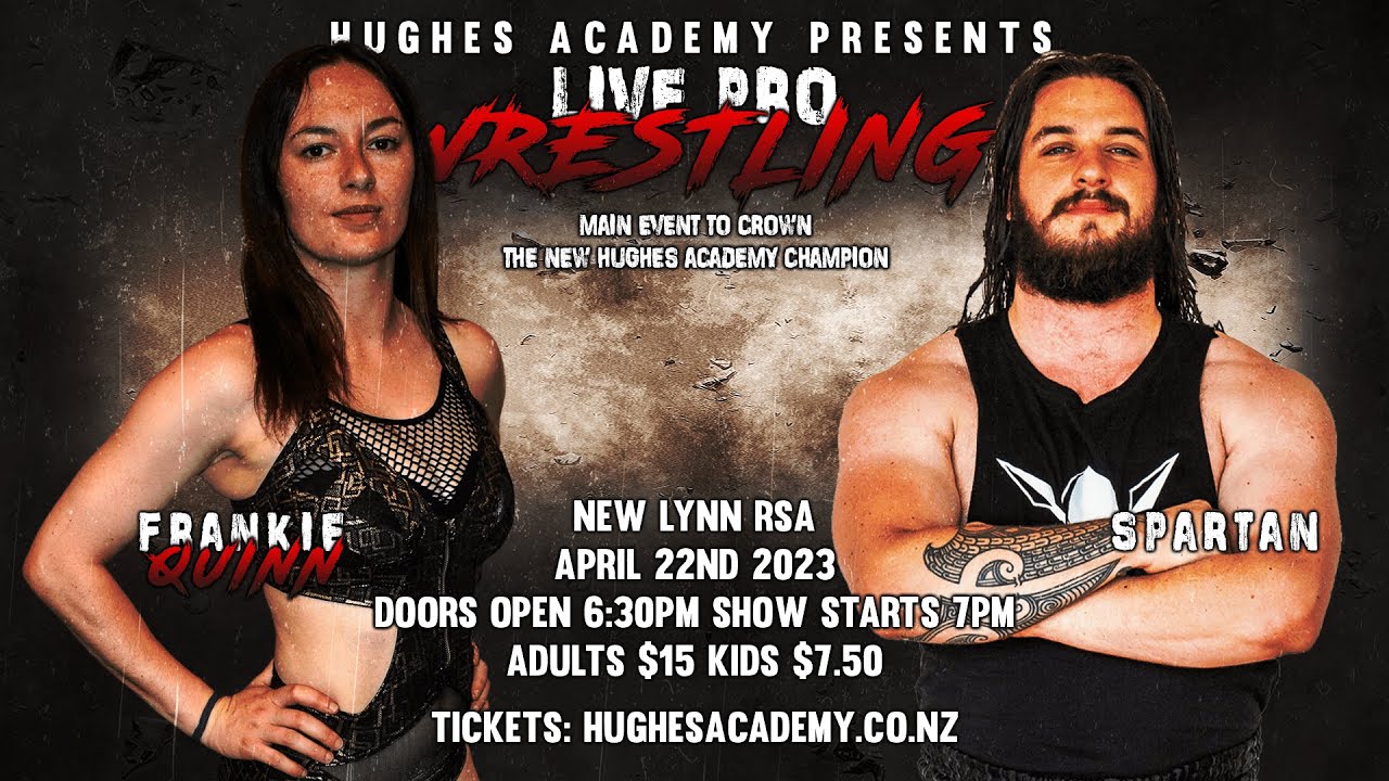 Free Match!! Hughes Academy Championship Match Frankie Quinn Vs Spartan April 22nd 2023